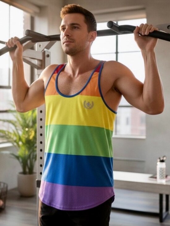 Andrew Christian Other - Andrew Christian Rainbow Mesh Tank Top • Size S • Like New Condition